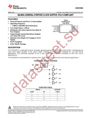 CDCV304PWRG4 datasheet  